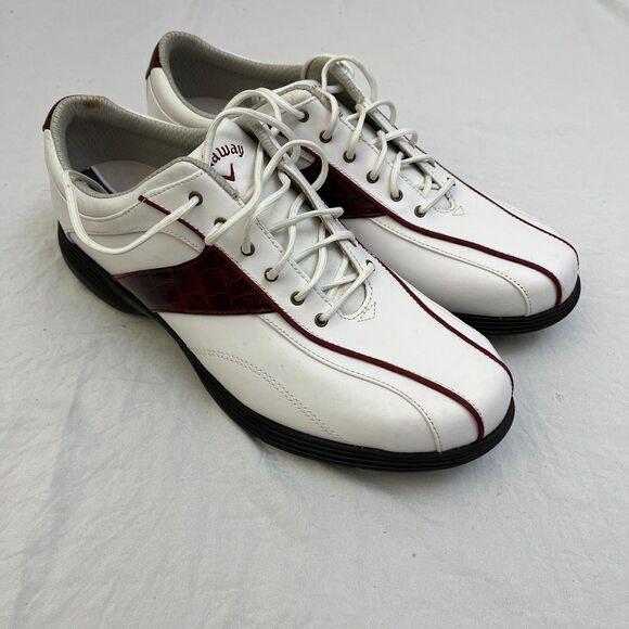 Callaway White and Burgundy Athletic Shoes - Picture 1 of 13